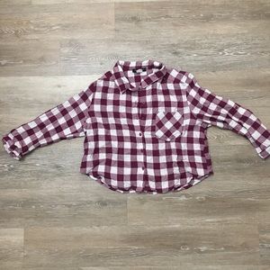 Crop flannel shirt!